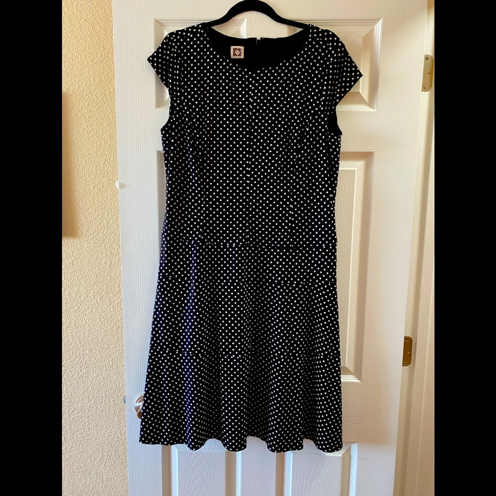 Black and white Anne Klein dress